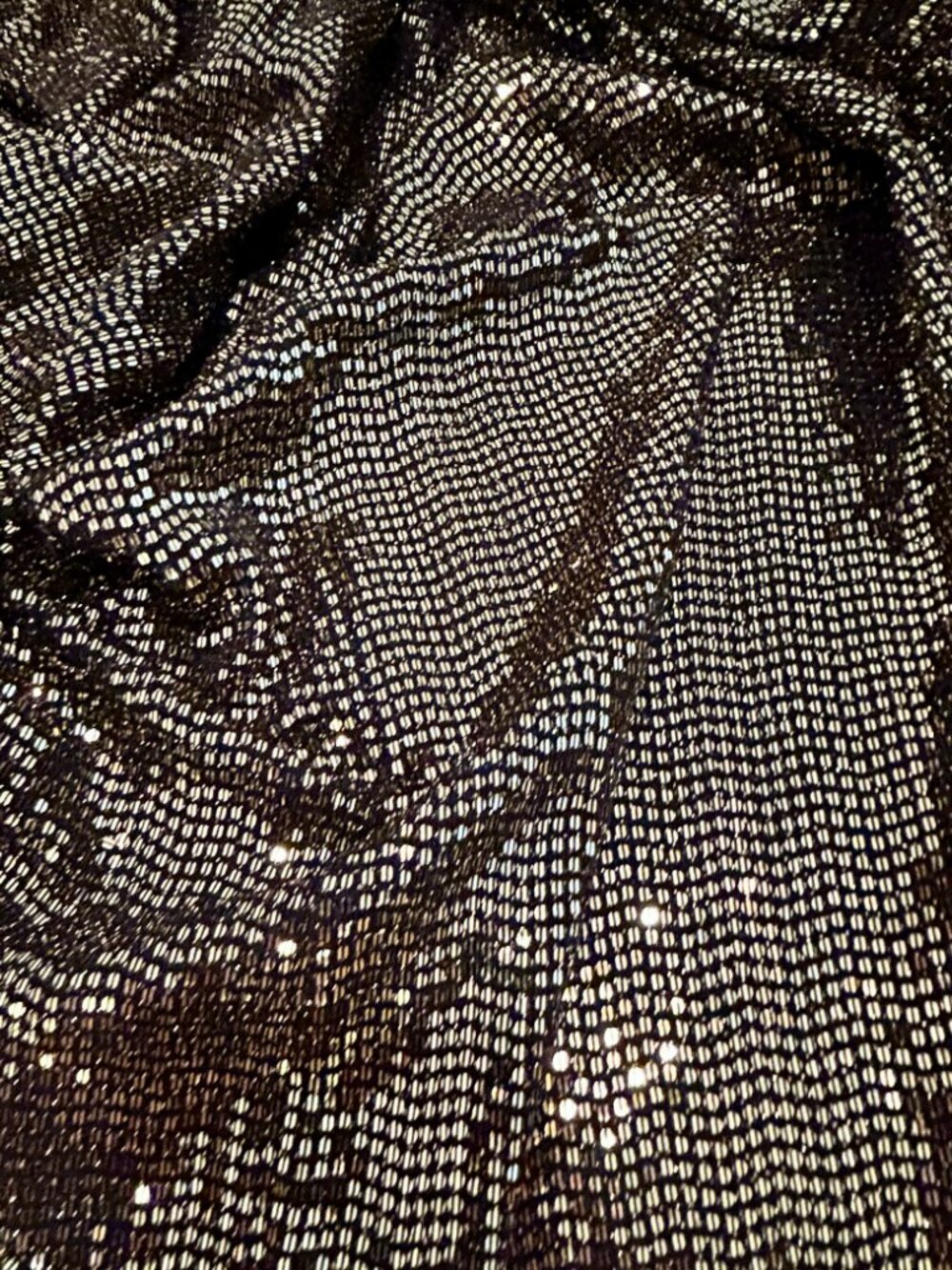 Gorgeous Liquid Gold Metallic Faux Wrap Cocktail Dress Women's Size 10 - Picture 3 of 6